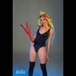 Красная плеть Party Hard Risque - 63,5 см.