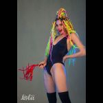 Красная плеть Party Hard Risque - 63,5 см.