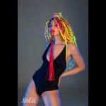 Красная плеть Party Hard Risque - 63,5 см.