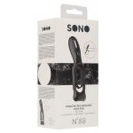 Черное двойное эрекционное виброкольцо N 88 Vibrating Rechargeable Cock Ring