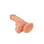 Телесный фаллоимитатор на присоске Sensual - 16,8 см.
