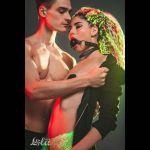 Черный кляп-шарик Bare с шипами