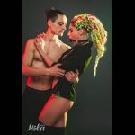 Черный кляп-шарик Bare с шипами