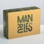 Складная коробка Man rules - 16 х 23 см.