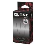 Черные зажимы на соски и клитор на цепочке Deluxe Nipple & Clit Clamps