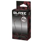 Черные зажимы на соски на цепочке Deluxe Nipple Clamps