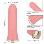Нежно-розовый мини-вибромассажер Uncorked Rose - 12 см.