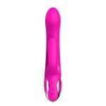 Розовый вибратор-кролик NAGHI NO.43 RECHARGEABLE DUO VIBRATOR - 23 см.