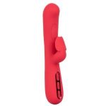 Розовый вибромассажер-кролик Throb Flutter - 21,5 см.
