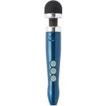 Синий беспроводной вибратор Doxy Die Cast 3R Rechargeable Wand - 28 см.