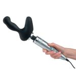 Черная насадка на вибратор Doxy для массажа простаты Prostate Massager