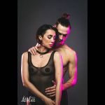 Черно-красный ошейник Cabaret
