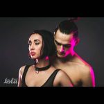 Черно-красный ошейник Cabaret