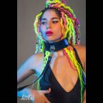 Черный ошейник Circus с поводком