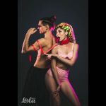 Красный ошейник Circus с поводком