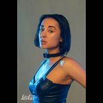 Черный ошейник Decadence с бабочкой