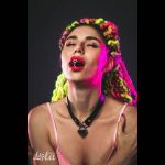 Черный ошейник Utopia с замком и ключиком