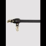 Черная распорка для ног Bound to You Faux Leather Spreader Bar - 50,8 см.