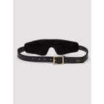 Черная плотная маска на глаза Bound to You Faux Leather Blindfold