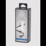 Серебристые шарики Inner Goddess Mini Silver Pleasure Balls 85g на черном силиконовом шнурке