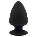 Черная анальная втулка Premium Silicone Plug S - 9 см.
