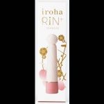 Нежно-розовый вибратор с шаровидной мягкой головкой IROHA Rin+ Sango - 16 см.