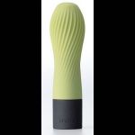Салатовый рифленый мини-вибратор IROHA ZEN MATCHA - 12,7 см.