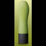 Салатовый рифленый мини-вибратор IROHA ZEN MATCHA - 12,7 см.