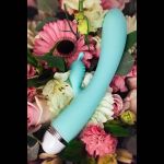 Мятный вибратор-кролик Iris - 22 см.