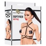 Черная портупея  Ингрид 