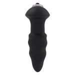 Черная анальная вибровтулка Single Speed Love Arrow Plug - 9,8 см.