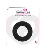 Набор из 3 эрекционных колец 3 Silicone Cockrings