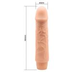 Телесный вибратор-реалистик Jeff - 19,5 см.