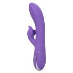 Фиолетовый вибромассажер Inflatable G-Flutter с функцией расширения - 21 см.