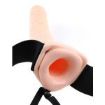 Полый страпон 8  Hollow Strap-On телесного цвета - 19 см.