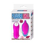 Лиловое виброяйцо Pleasure Shell в форме капли