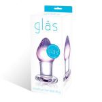 Классическая анальная пробка Amethyst Rain Small - 8 см.