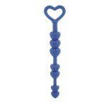 Синие анальные бусы Lia Love Beads - 17,8 см.