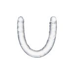 Прозрачный двухсторонний фаллоимитатор Double Dildo - 40 см.