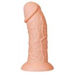 Телесный фаллоимитатор-гигант 9.5 Realistic Curved Dildo - 24 см.