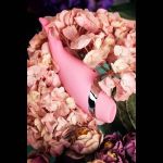 Розовый многофункциональный стимулятор Dahlia - 14 см.