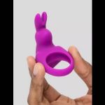 Фиолетовое эрекционное виброкольцо Happy Rabbit Cock Ring Kit