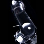Прозрачный реалистичный фаллоимитатор Cryst - 15 см.