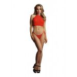 Эффектный комплект Festive Rhinestone Top and Thong со стразами