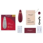 Бордовый клиторальный стимулятор Womanizer Premium 2