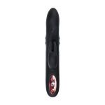 Черный вибратор-кролик Waname D-Splash Hail - 23,8 см.