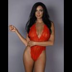 Кружевное боди с V-образным вырезом