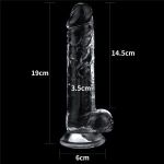 Прозрачный фаллоимитатор Flawless Clear Dildo 7.5 - 19 см.