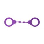 Фиолетовые силиконовые наручники Suppression