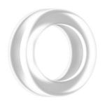 Прозрачное эрекционное кольцо Cockring No.39